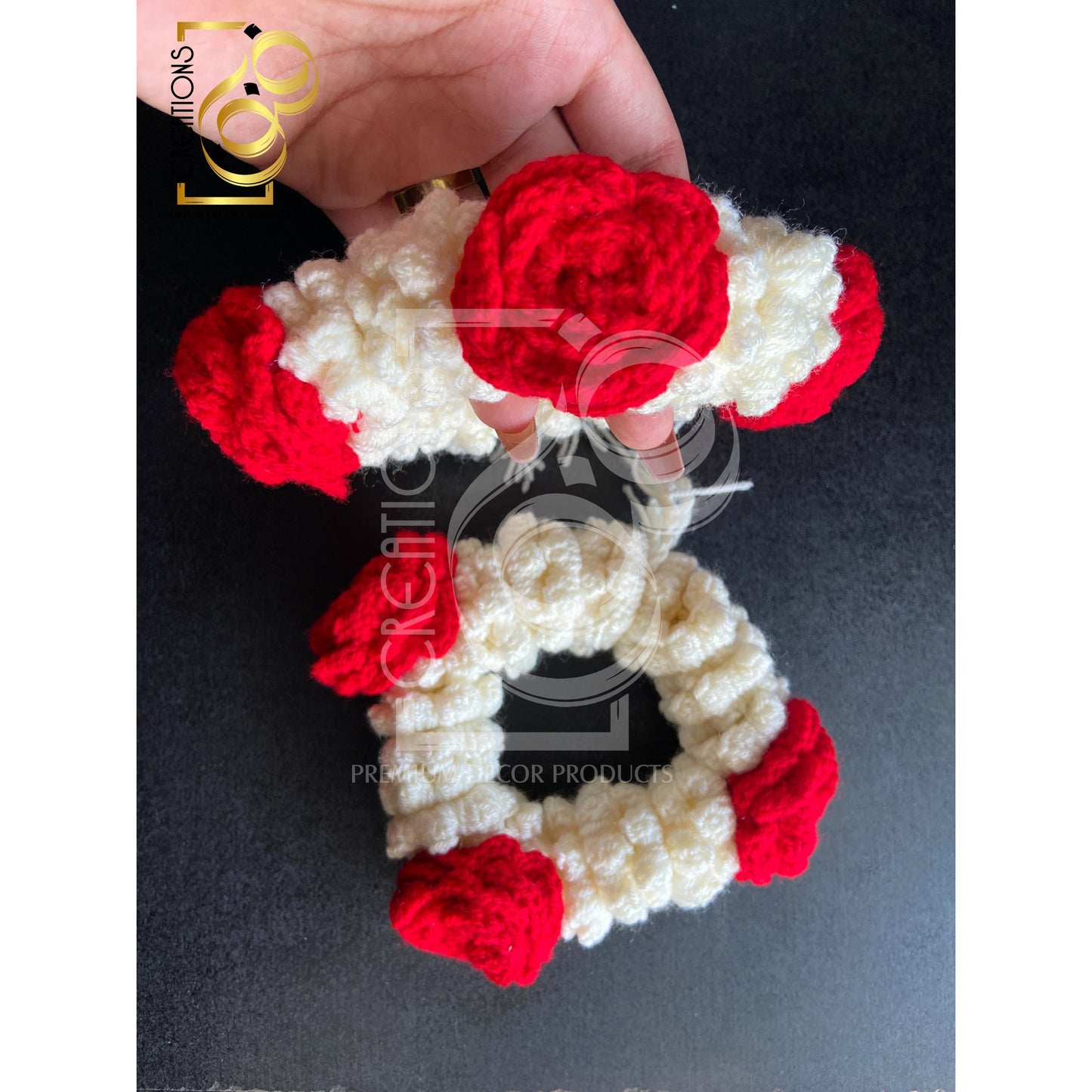 Pair Of Gajray 3 Rose Flowers | Crochet Handmade