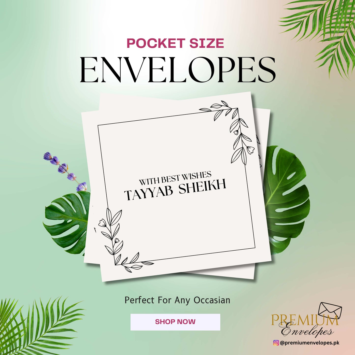 Premium Pocket Size Cash Envelopes Article 002