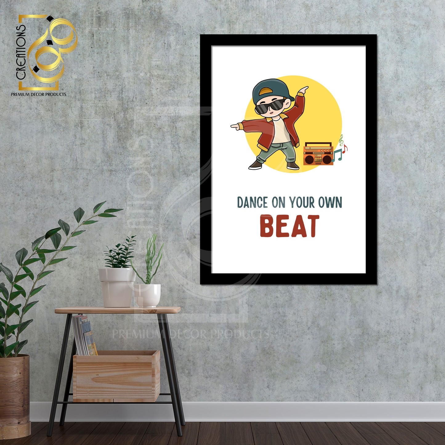 Motivational Frame | Dance On Your Own Beat | Fanoon Creations By Gondal Printers