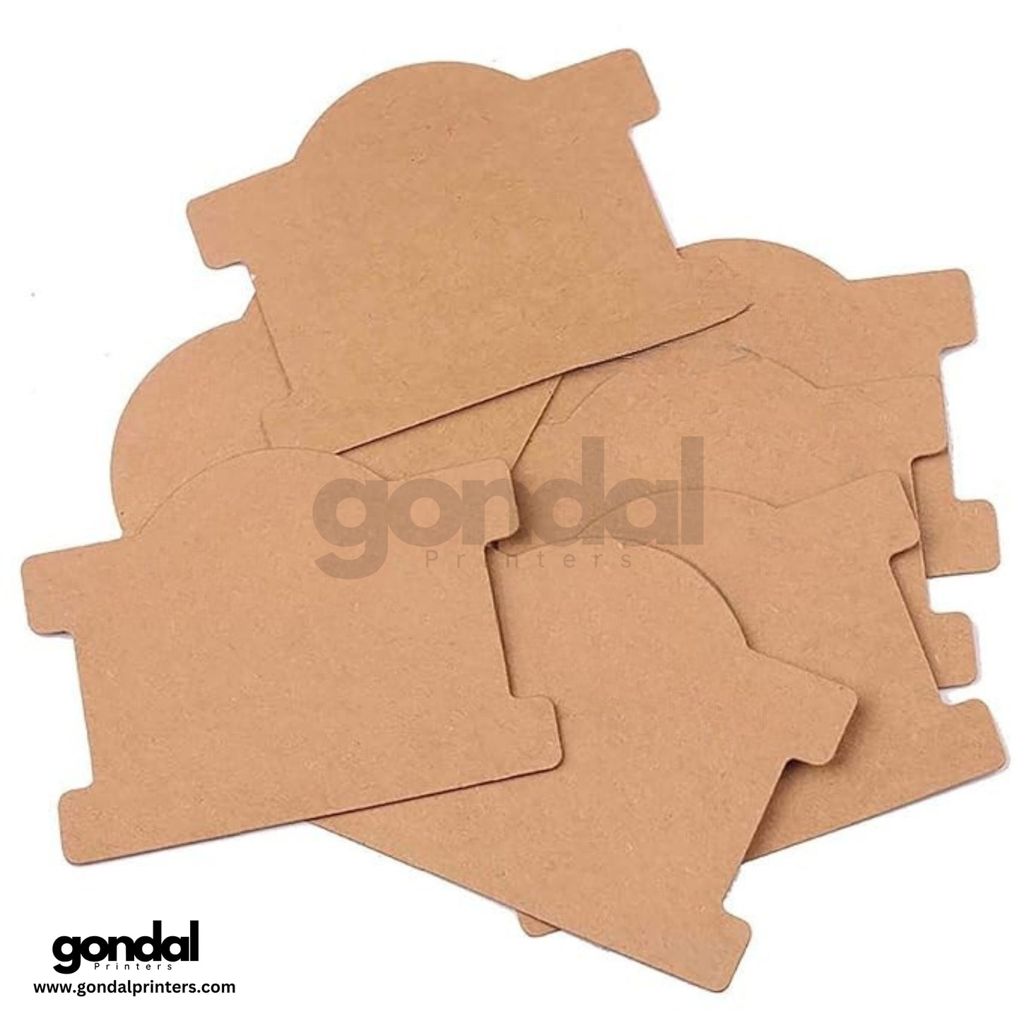 Bracelet Display Cards Holder (3.7x3 in, Brown)