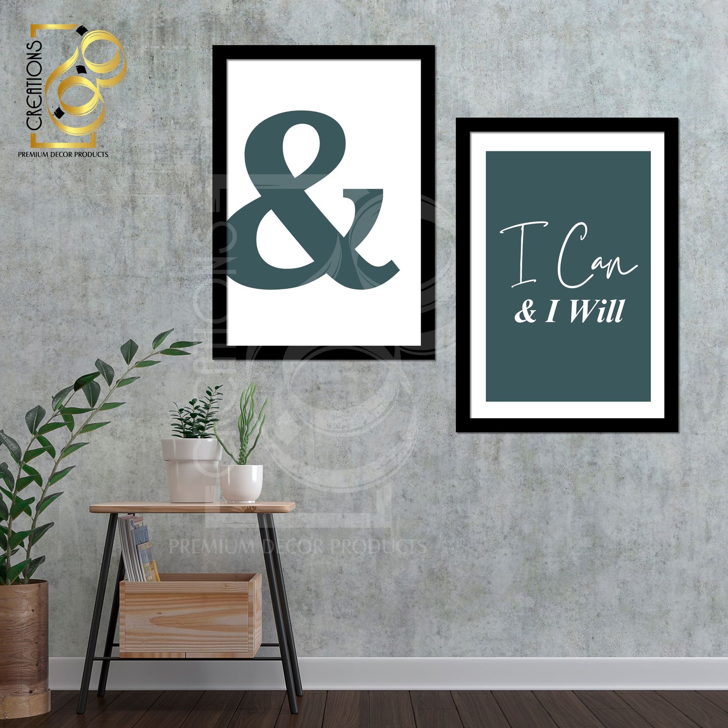Motivational Frames | & I Can & I Will | Fanoon Creations By Gondal Printers