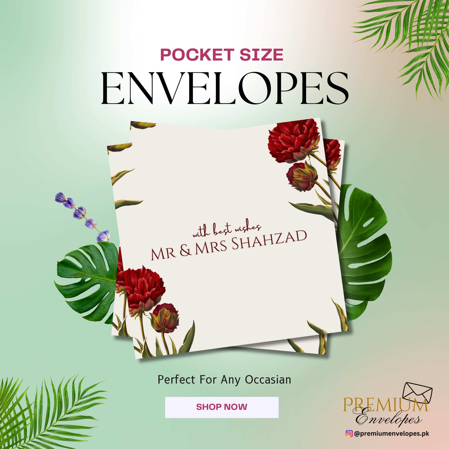 Premium Pocket Size Cash Envelopes Article 017
