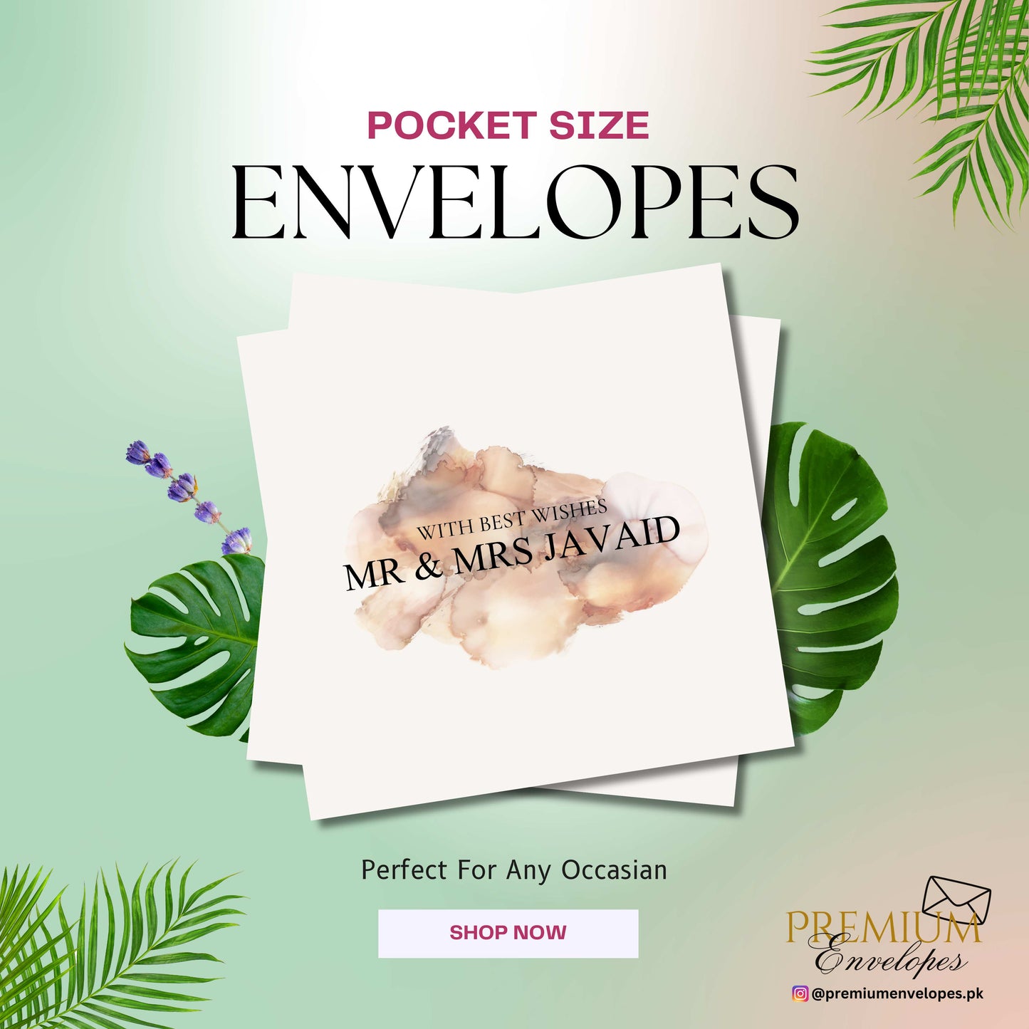 Premium Pocket Size Cash Envelopes Article 006