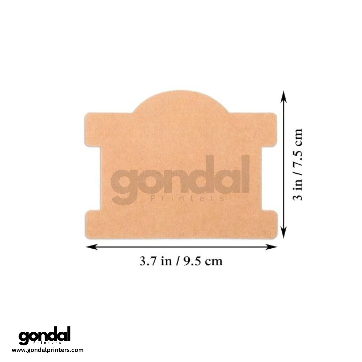 Bracelet Display Cards Holder (3.7x3 in, Brown)