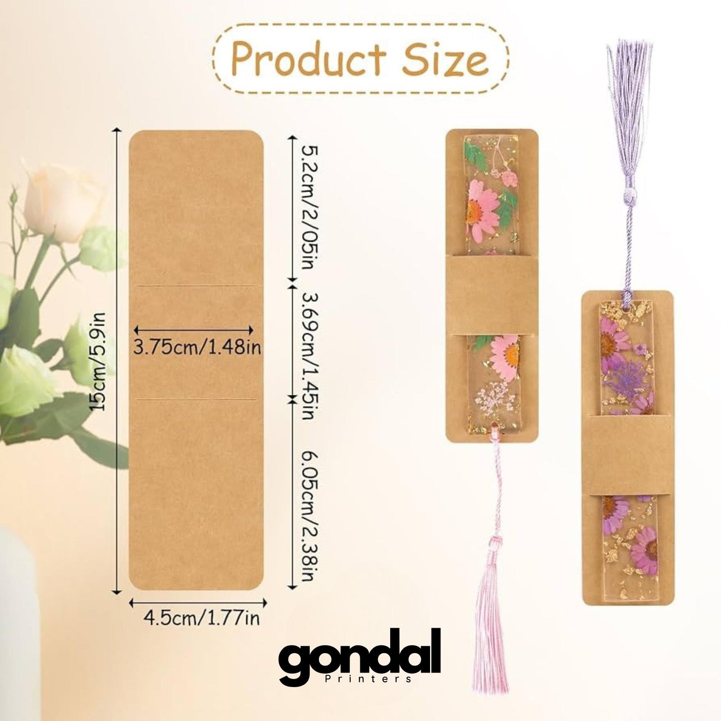 Resin Bookmark Holder Cards