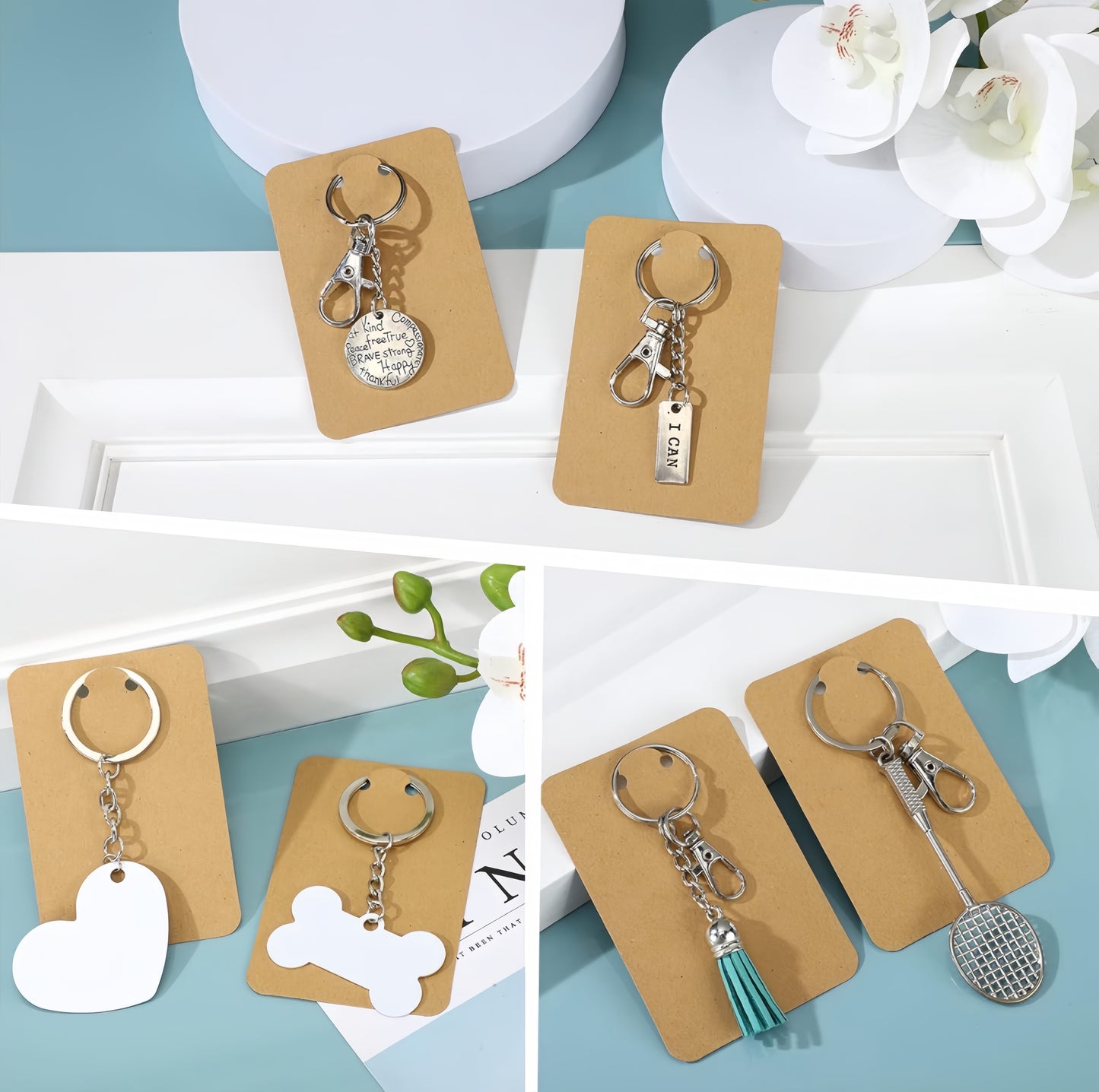 Blank Keychain Cards For Keyrings