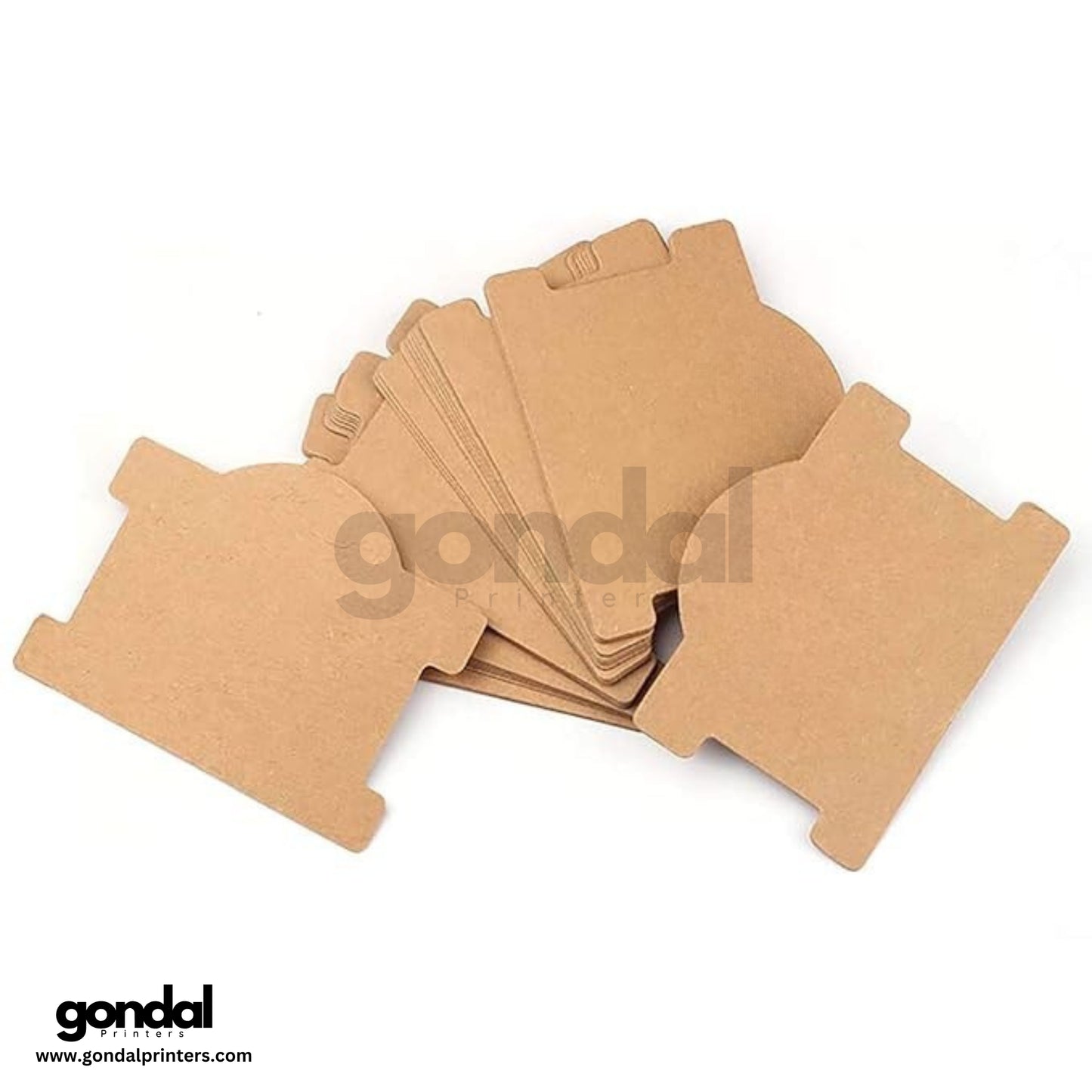 Bracelet Display Cards Holder (3.7x3 in, Brown)