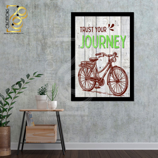 Motivational Frame | Trust Your Journey | Fanoon Creations By Gondal Printers