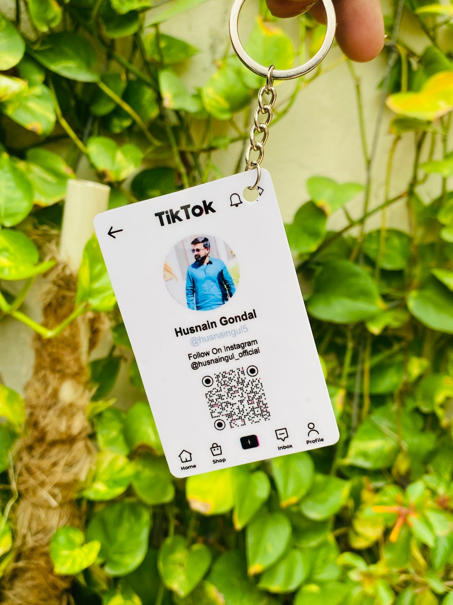 Social Card Keychain