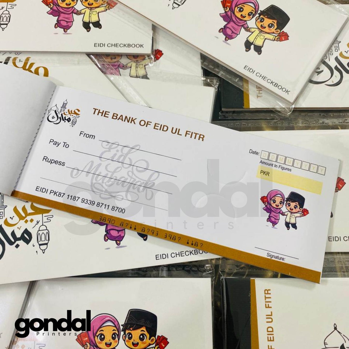 Eidi CheckBook For Kids (12 Pages)