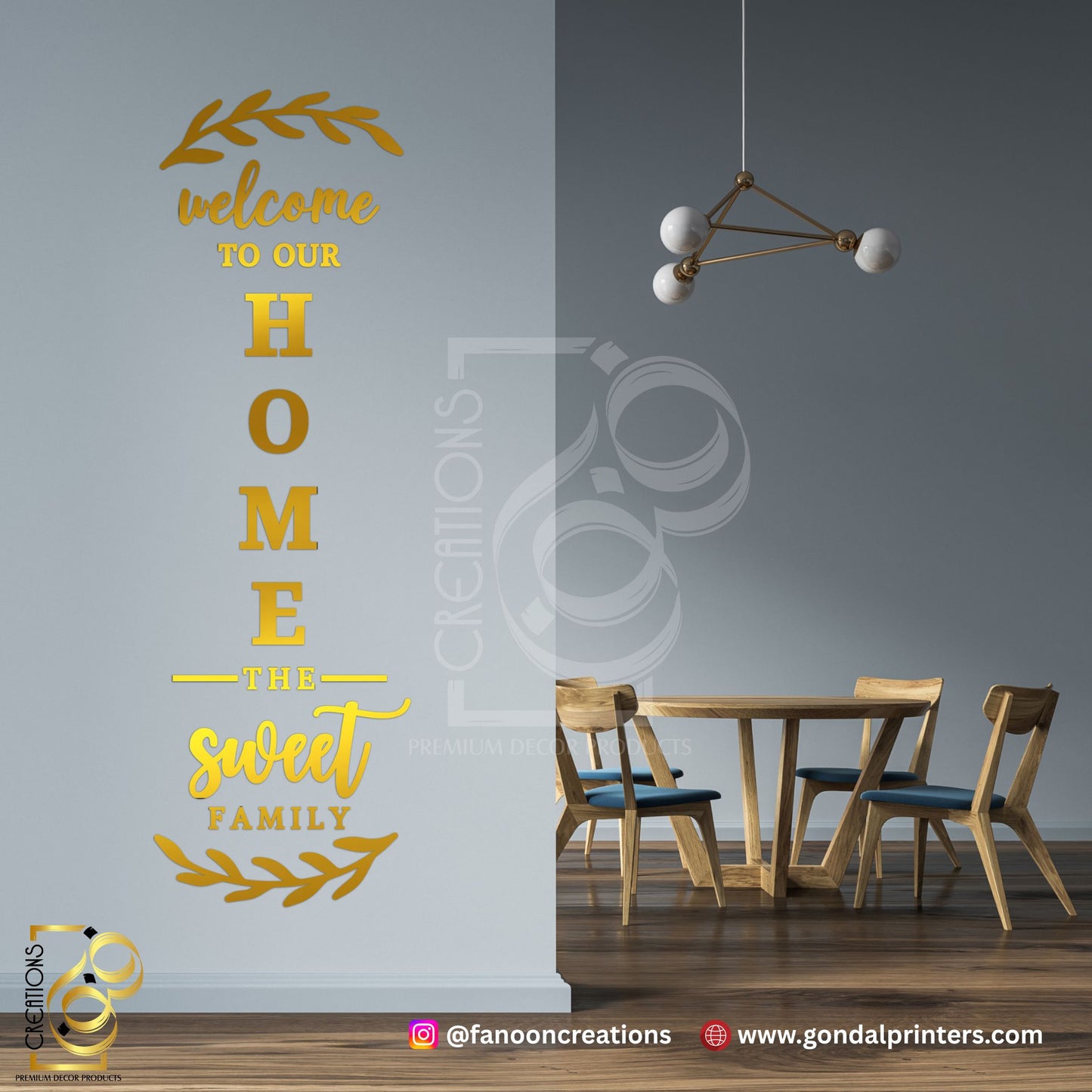 Welcome Home Acrylic Wall Decor