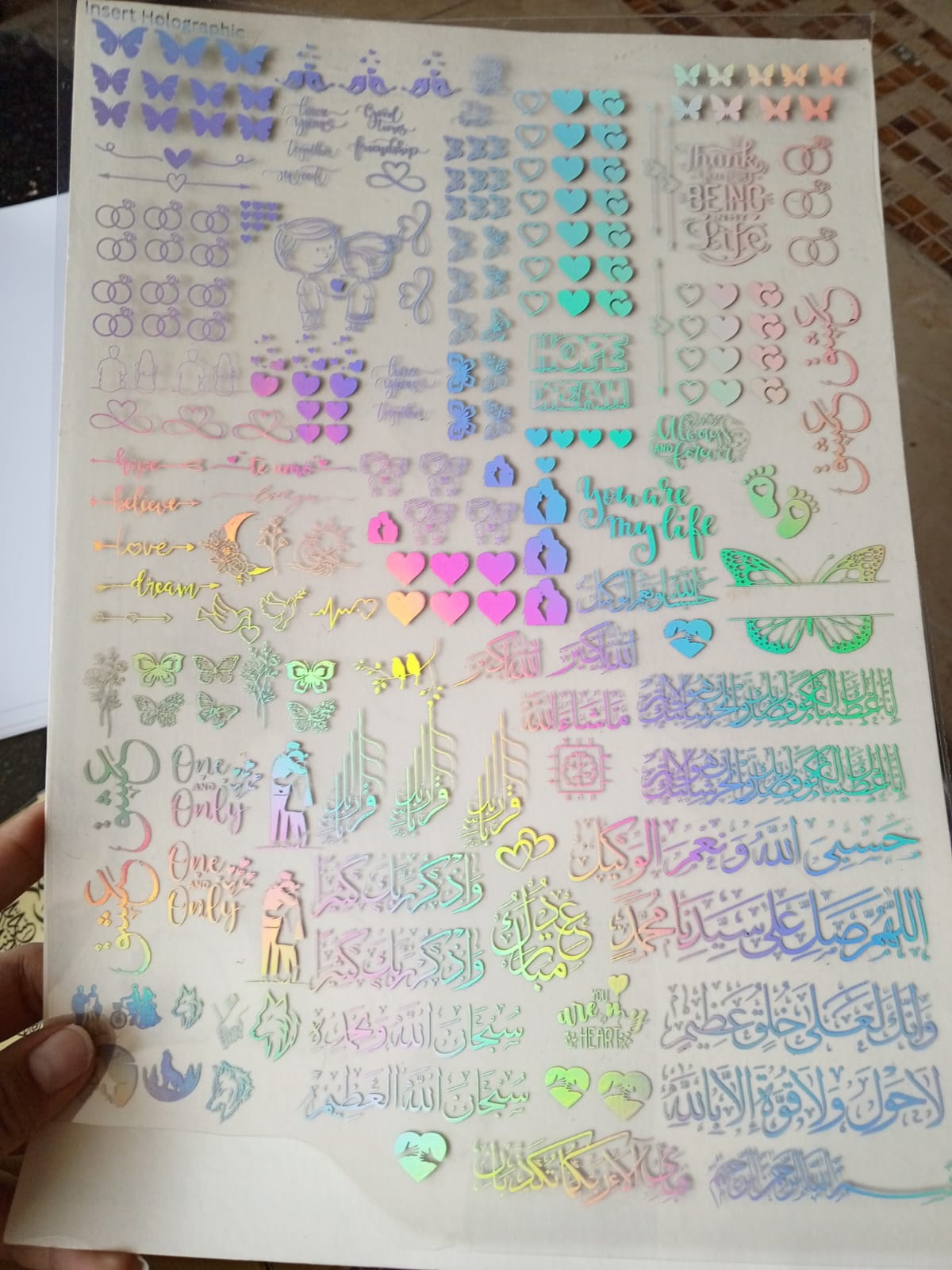 Mix Insert Sheet For Resin Art 008