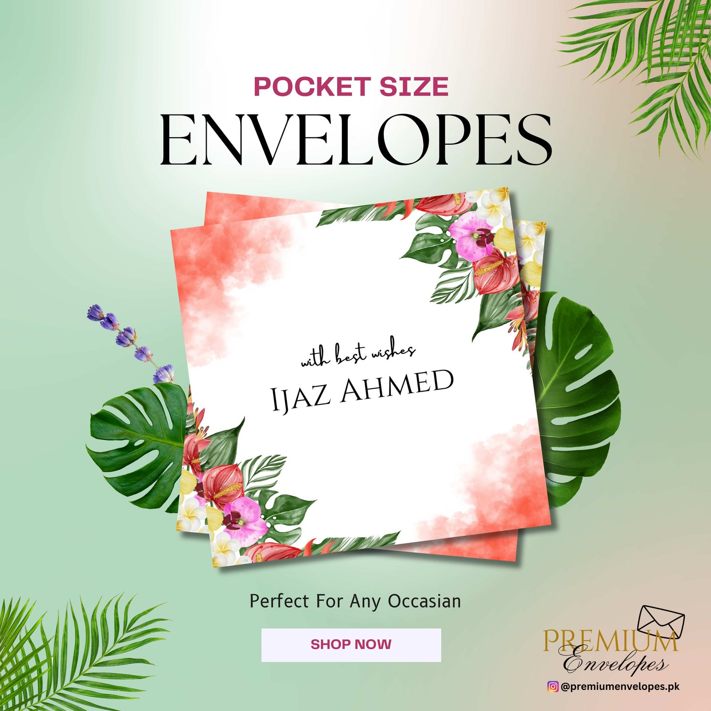 Premium Pocket Size Cash Envelopes Article 020