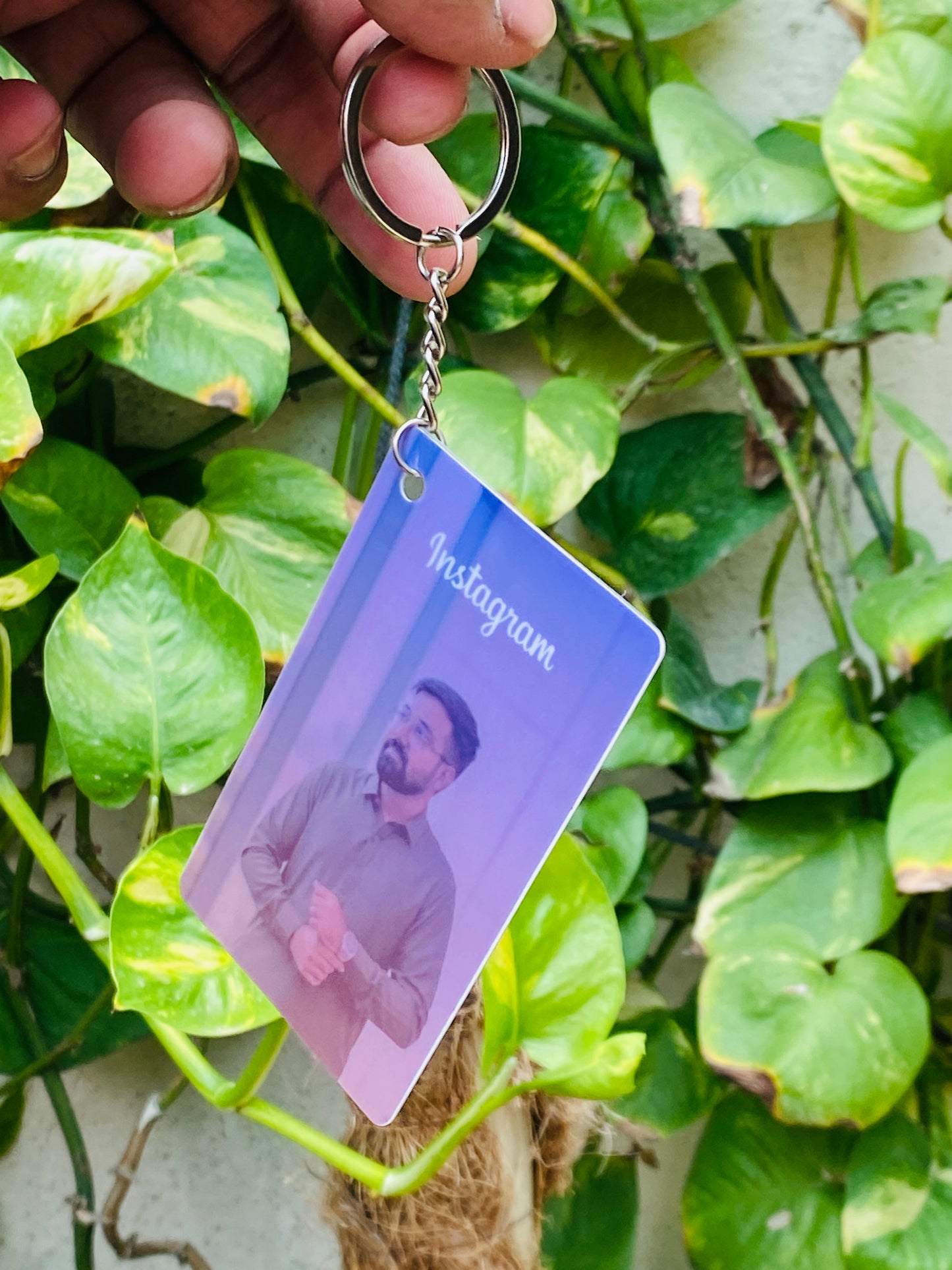 Social Card Keychain