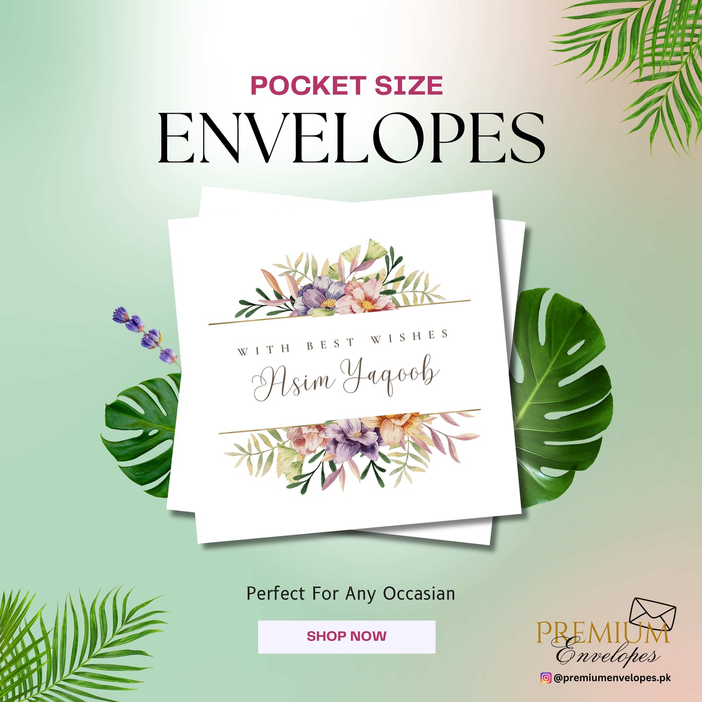 Premium Pocket Size Cash Envelopes Article 014