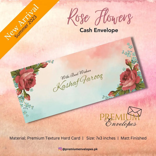 Cash Envelopes Premium Rose Flowers