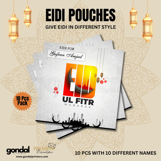 10pcs Customize Names Eidi Pouches/Envelopes for kids Eidi