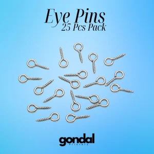 Eye Pins Silver 25 Pcs Pack